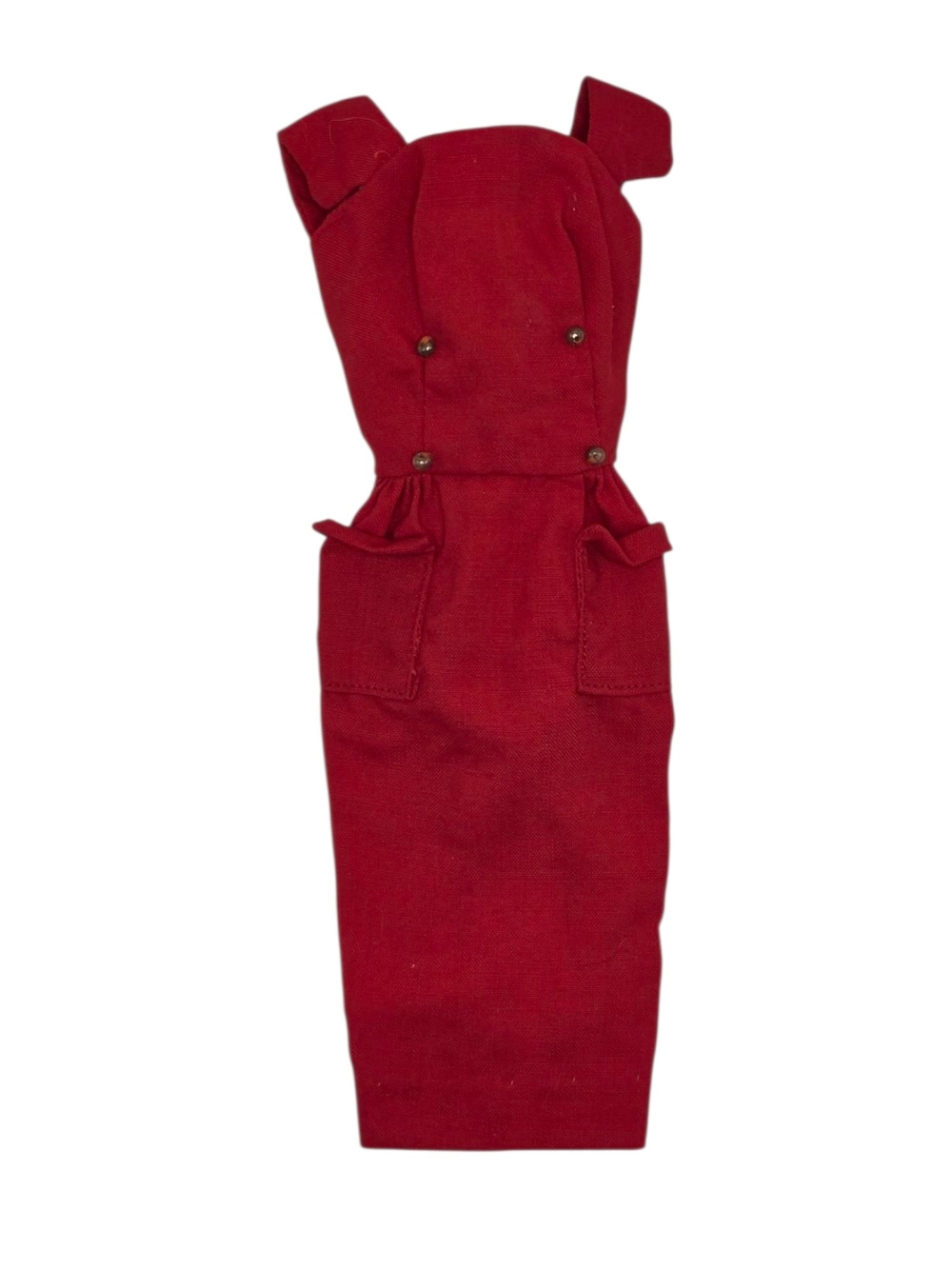 Vintage Mattel 1961 1964 Barbie #986 Red "Sheath Sensation" Dress